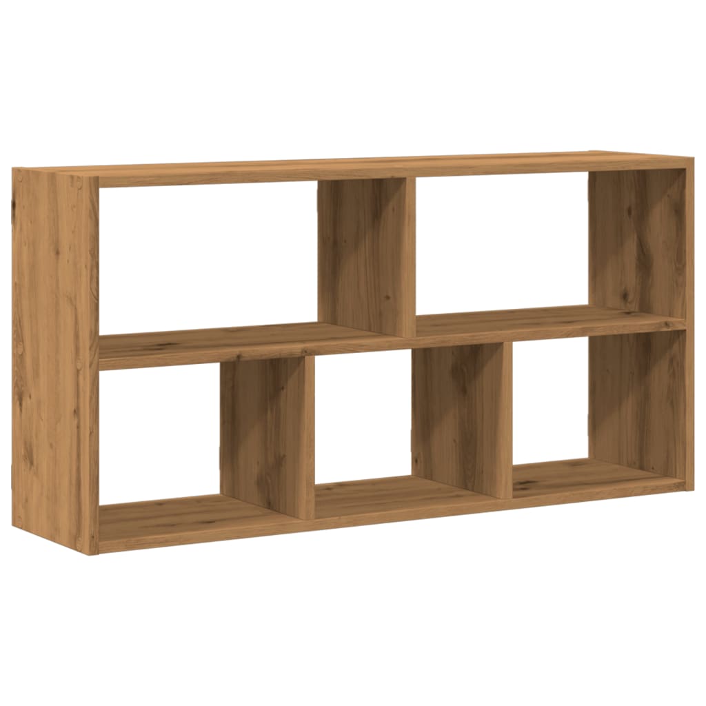 Wandschap 100x25x50 cm bewerkt hout artisanaal eikenkleurig is nu te koop bij PeponiXL, paradijselijk wonen!