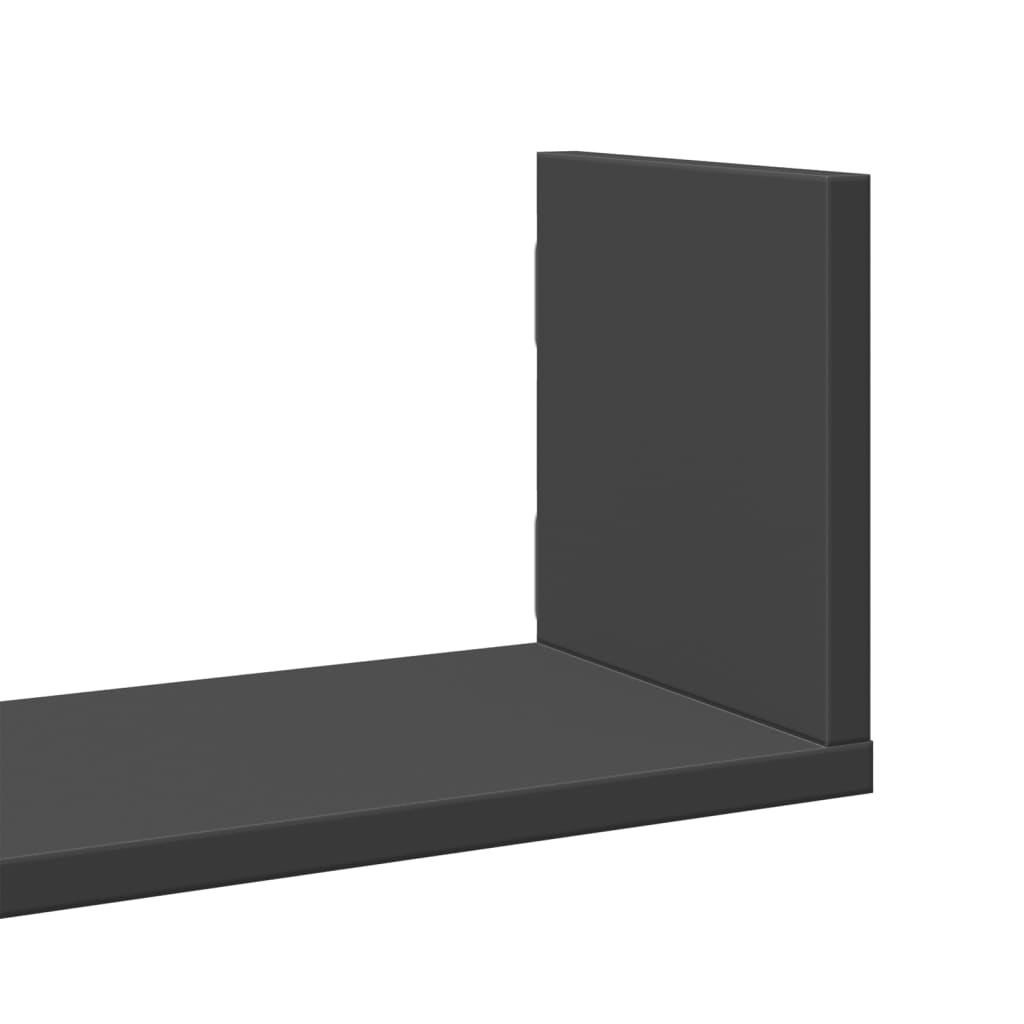 Wandschappen 3 st 58x18x18 cm bewerkt hout zwart is nu te koop bij PeponiXL, paradijselijk wonen!
