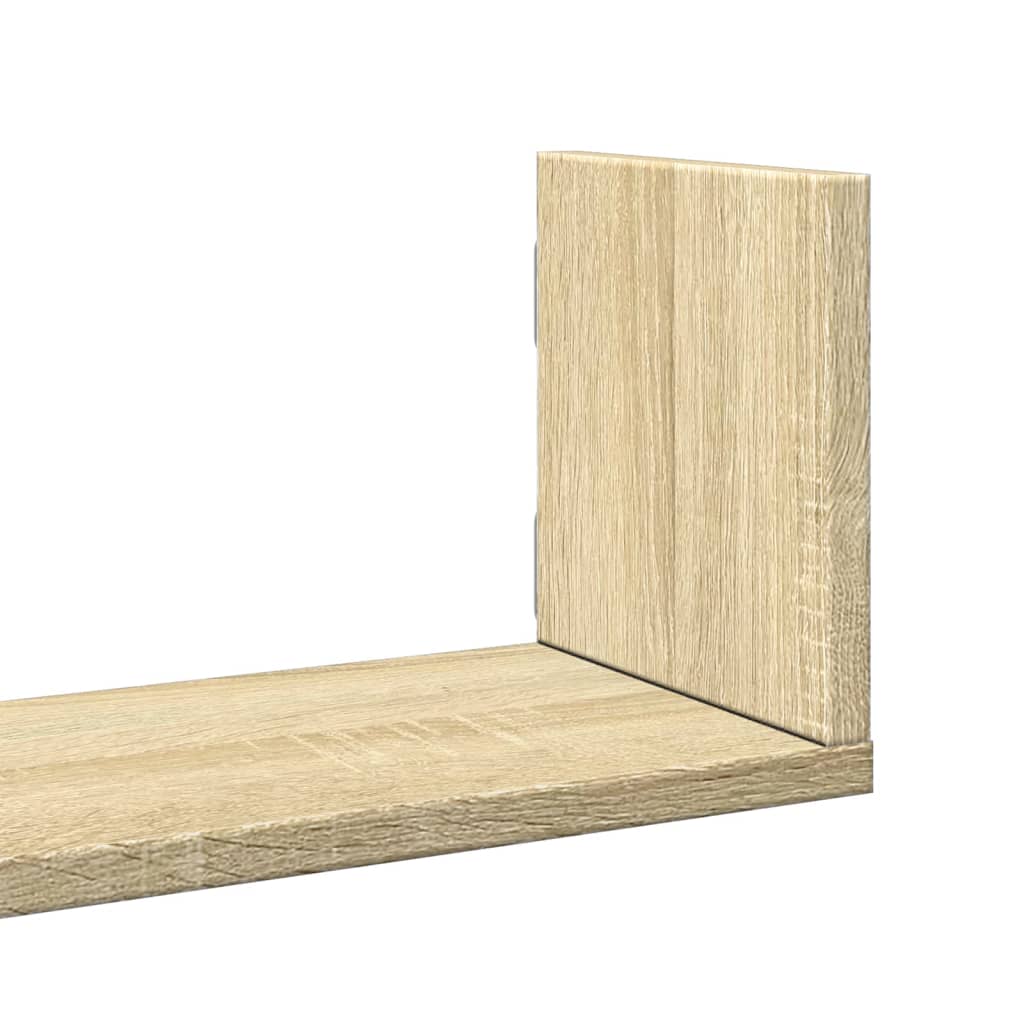 Wandschappen 3 st 58x18x18 cm spaanplaat sonoma eikenkleurig is nu te koop bij PeponiXL, paradijselijk wonen!