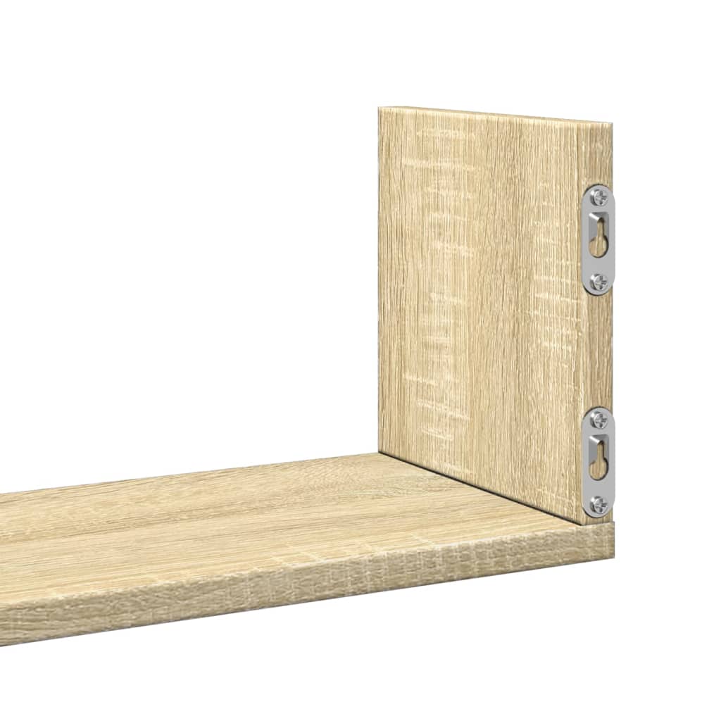 Wandschappen 3 st 58x18x18 cm spaanplaat sonoma eikenkleurig is nu te koop bij PeponiXL, paradijselijk wonen!