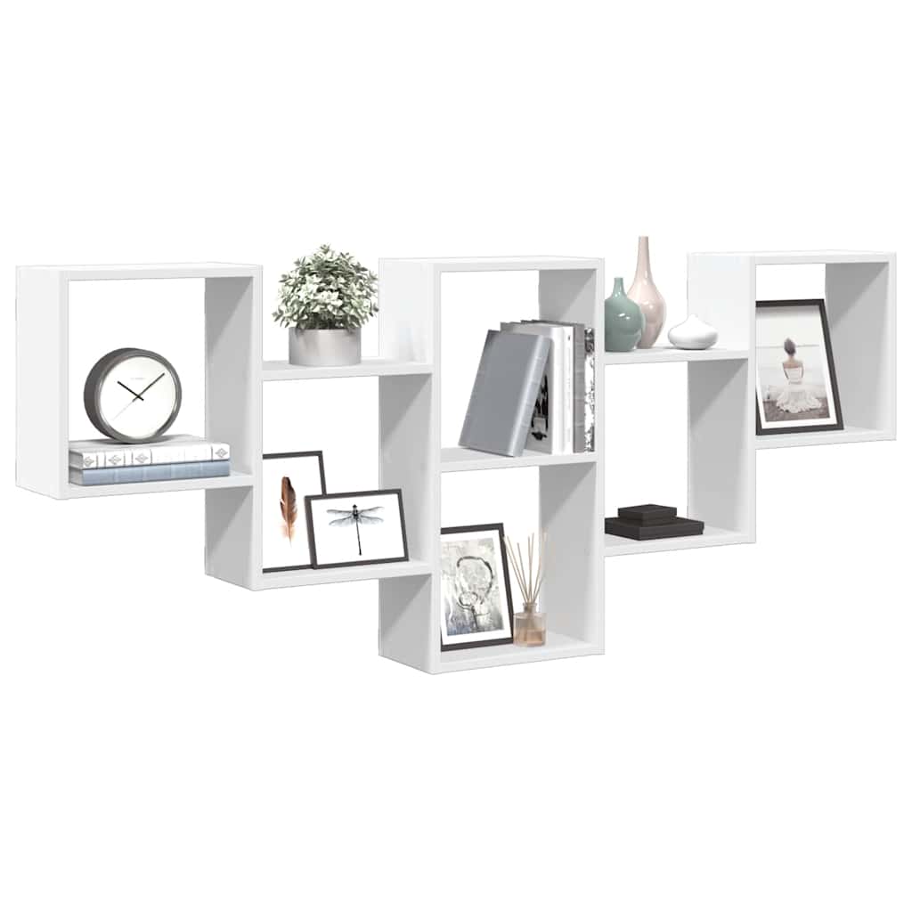 Wandschap 159x18x66 cm bewerkt hout wit is nu te koop bij PeponiXL, paradijselijk wonen!