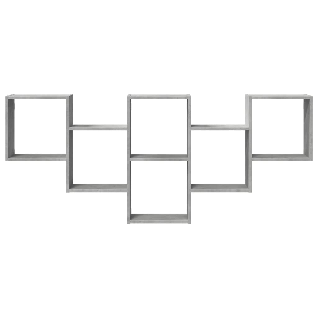 Wandschap 159x18x66 cm bewerkt hout betongrijs is nu te koop bij PeponiXL, paradijselijk wonen!