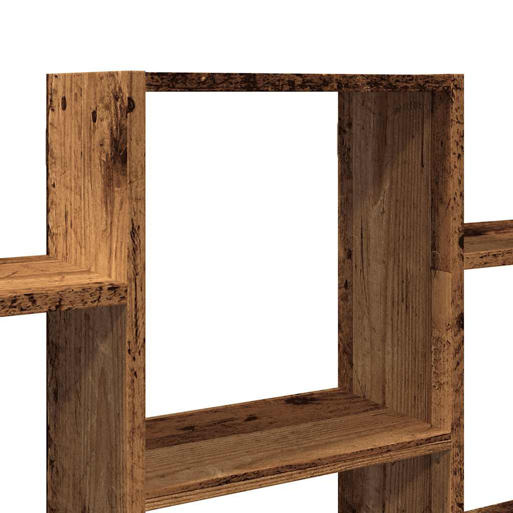 Wandschap 159x18x66 cm bewerkt hout oud houtkleurig is nu te koop bij PeponiXL, paradijselijk wonen!
