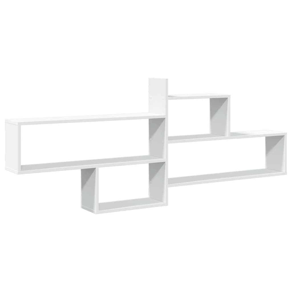 Wandschap 167,5x18x68 cm bewerkt hout wit is nu te koop bij PeponiXL, paradijselijk wonen!