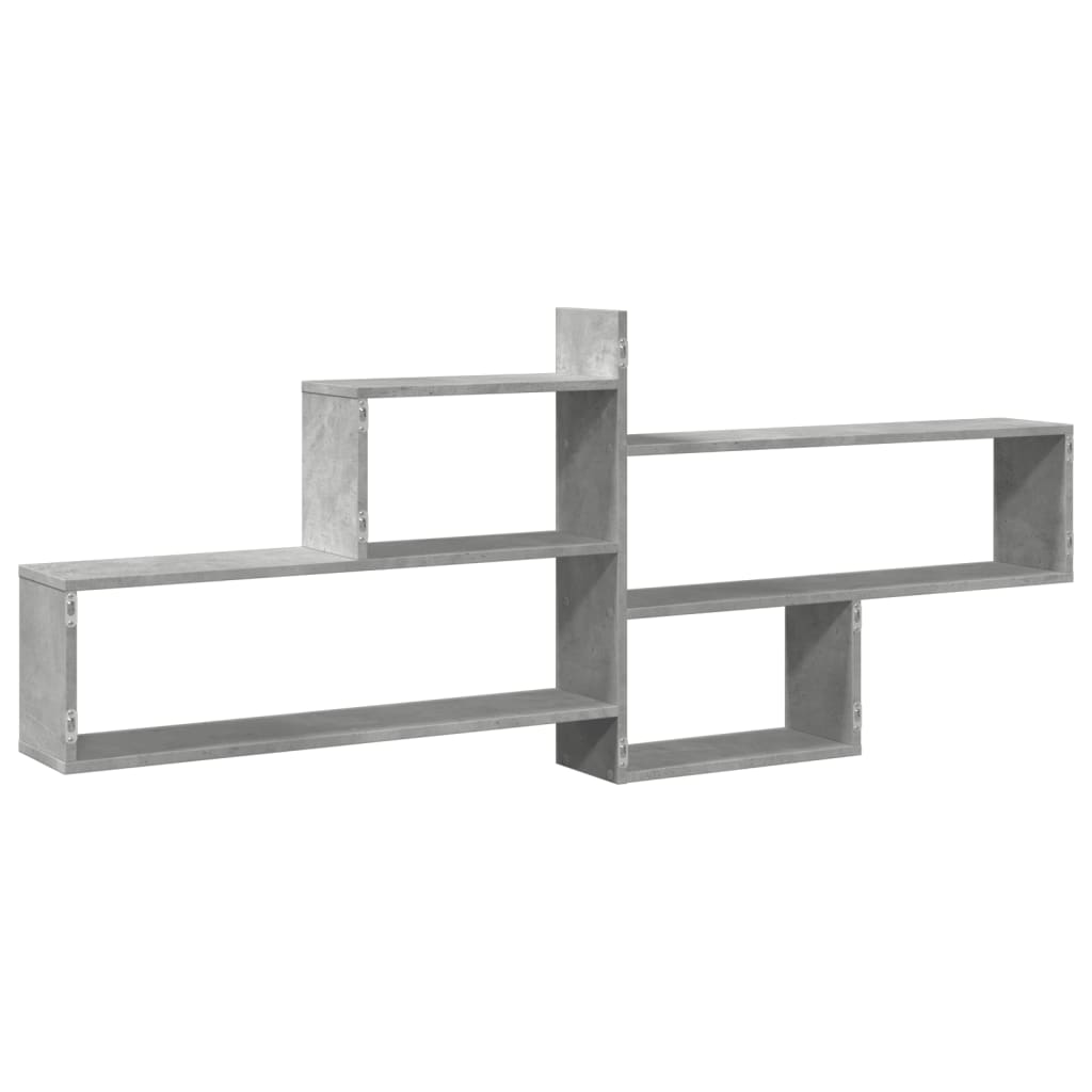 Wandschap 167,5x18x68 cm bewerkt hout betongrijs is nu te koop bij PeponiXL, paradijselijk wonen!