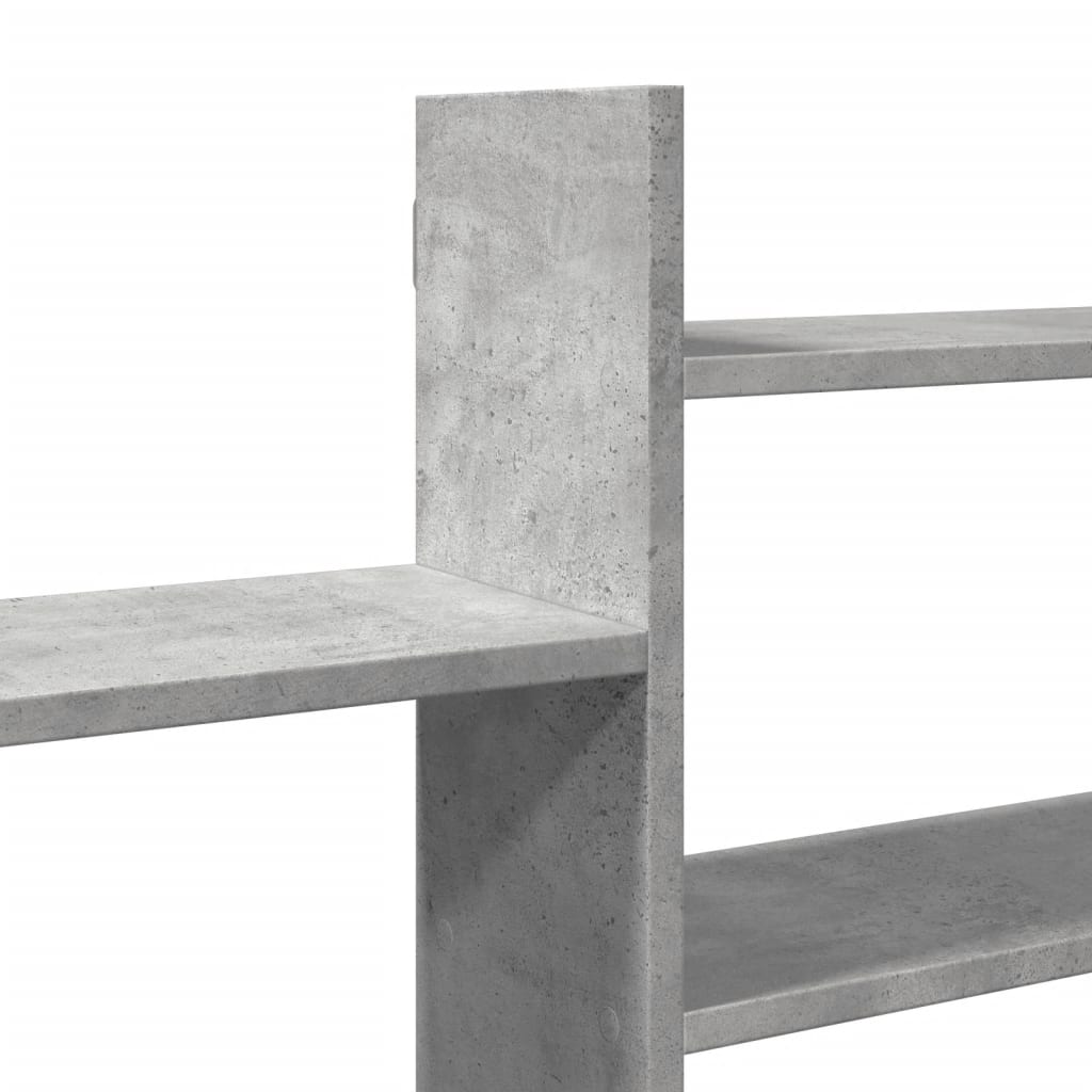 Wandschap 167,5x18x68 cm bewerkt hout betongrijs is nu te koop bij PeponiXL, paradijselijk wonen!
