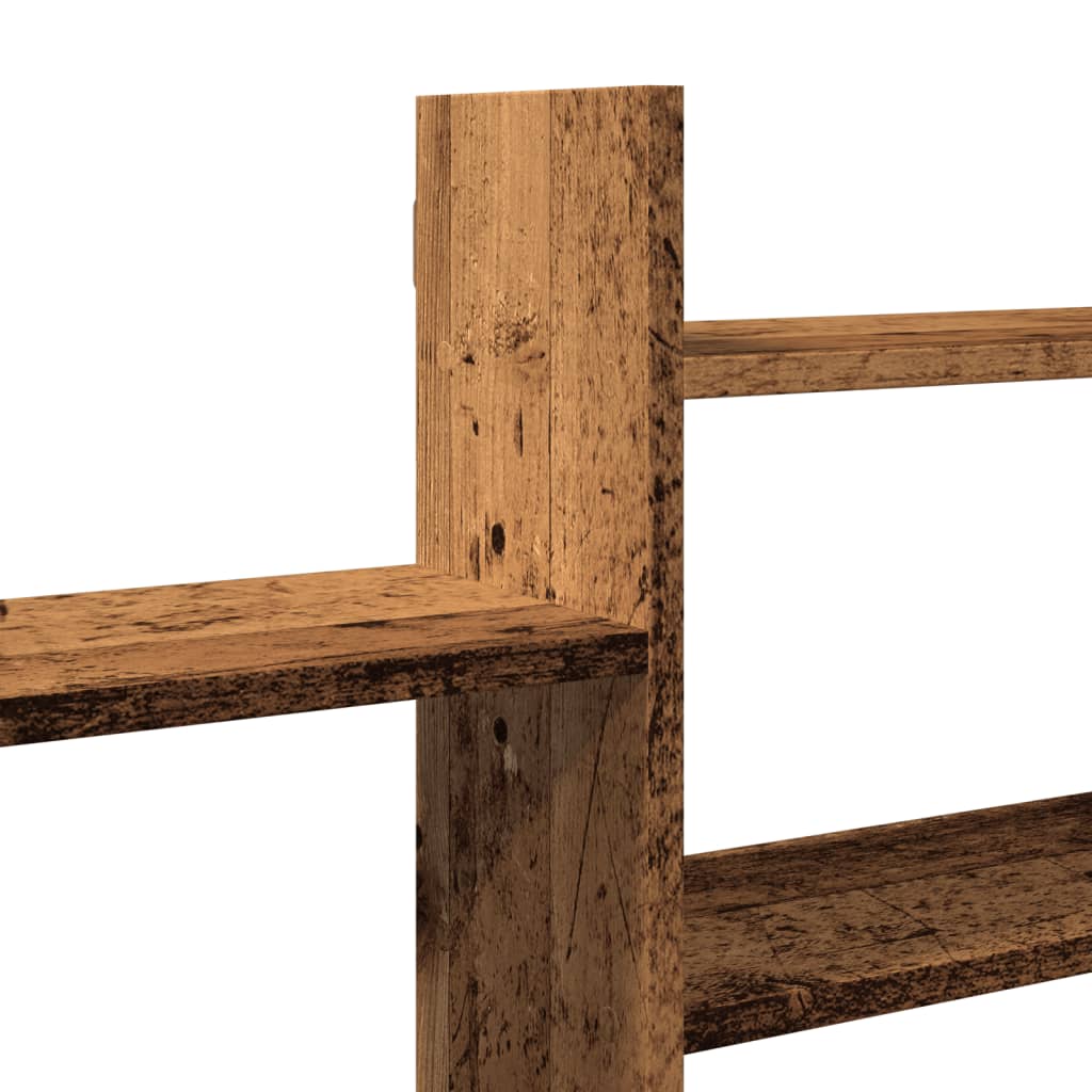 Wandschap 167,5x18x68 cm bewerkt hout oud houtkleurig is nu te koop bij PeponiXL, paradijselijk wonen!