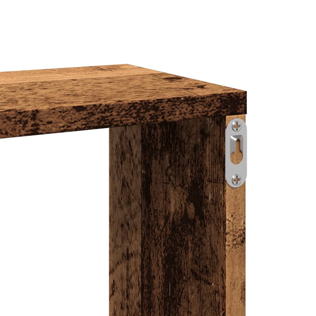 Wandschap 167,5x18x68 cm bewerkt hout oud houtkleurig is nu te koop bij PeponiXL, paradijselijk wonen!