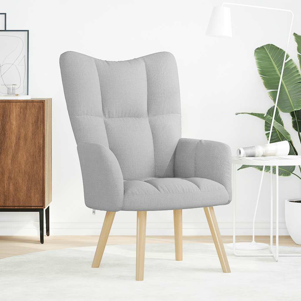 Relaxstoel stof wolk grijs is nu te koop bij PeponiXL, paradijselijk wonen!