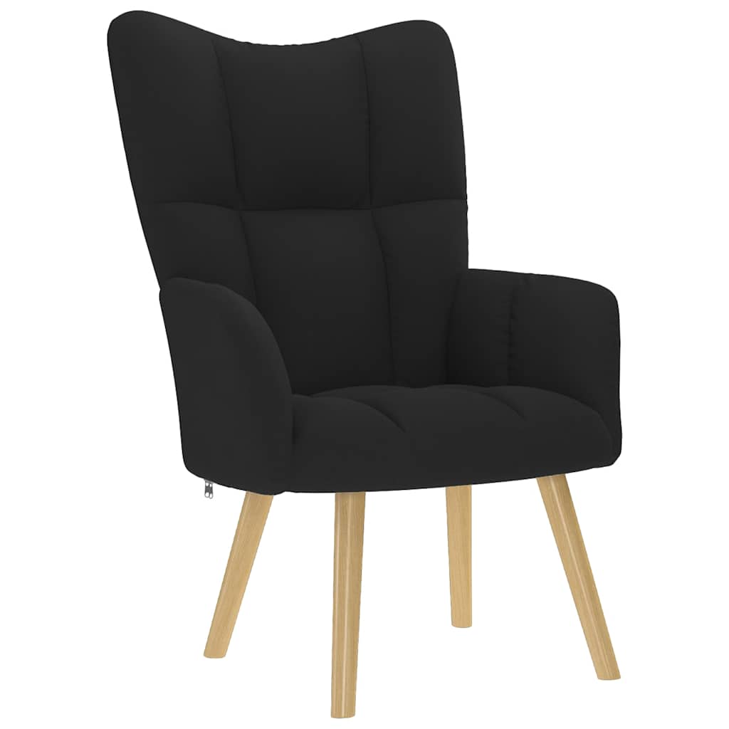 Relaxstoel stof zwart is nu te koop bij PeponiXL, paradijselijk wonen!