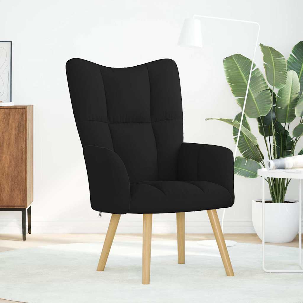Relaxstoel stof zwart is nu te koop bij PeponiXL, paradijselijk wonen!