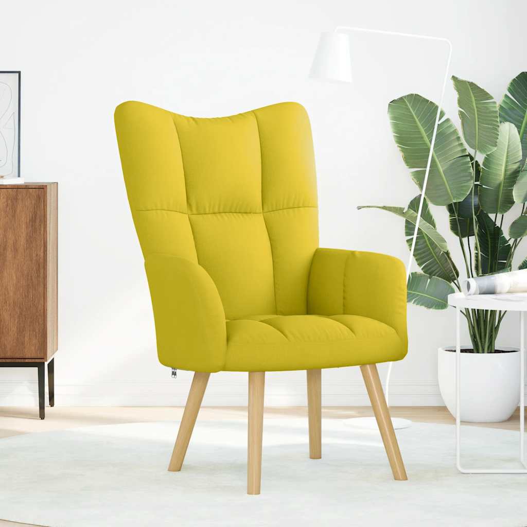 Relaxstoel stof lichtgeel is nu te koop bij PeponiXL, paradijselijk wonen!