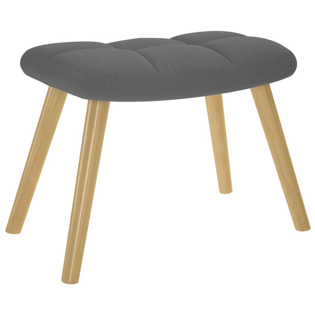 Relaxstoel met voetenbank stof donkergrijs is nu te koop bij PeponiXL, paradijselijk wonen!