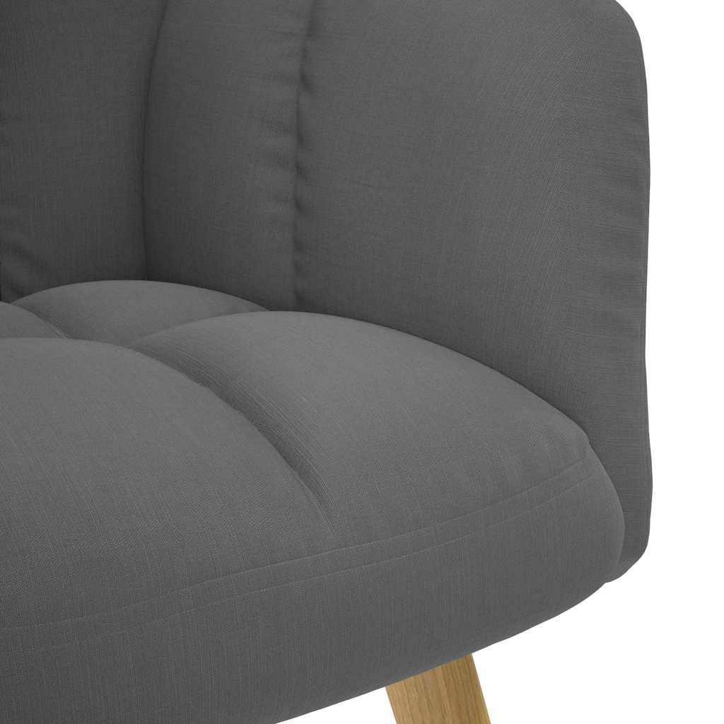 Relaxstoel met voetenbank stof donkergrijs is nu te koop bij PeponiXL, paradijselijk wonen!