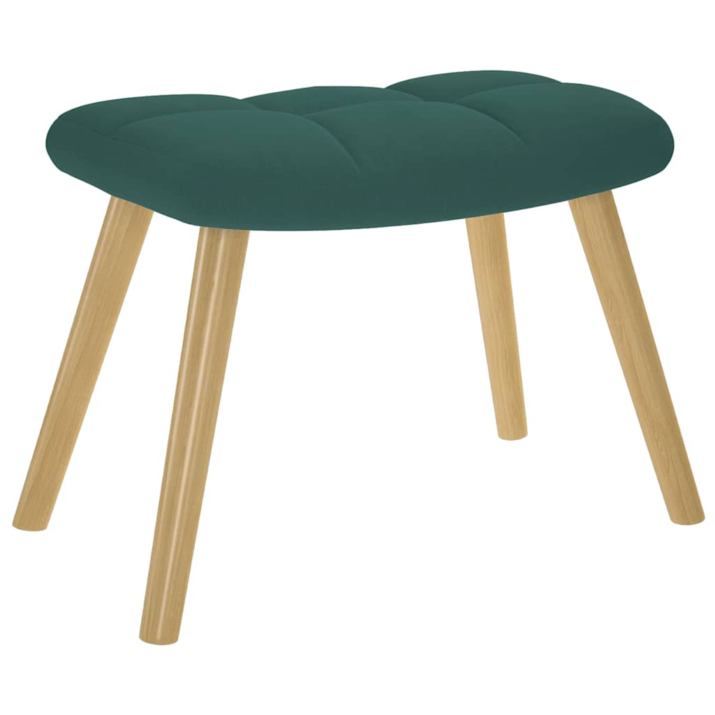 Relaxstoel met voetenbank stof donkergroen is nu te koop bij PeponiXL, paradijselijk wonen!