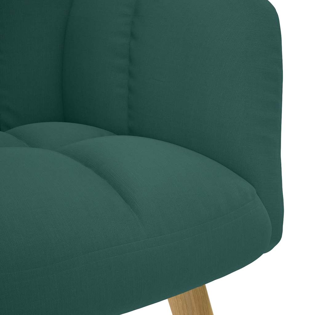 Relaxstoel met voetenbank stof donkergroen is nu te koop bij PeponiXL, paradijselijk wonen!
