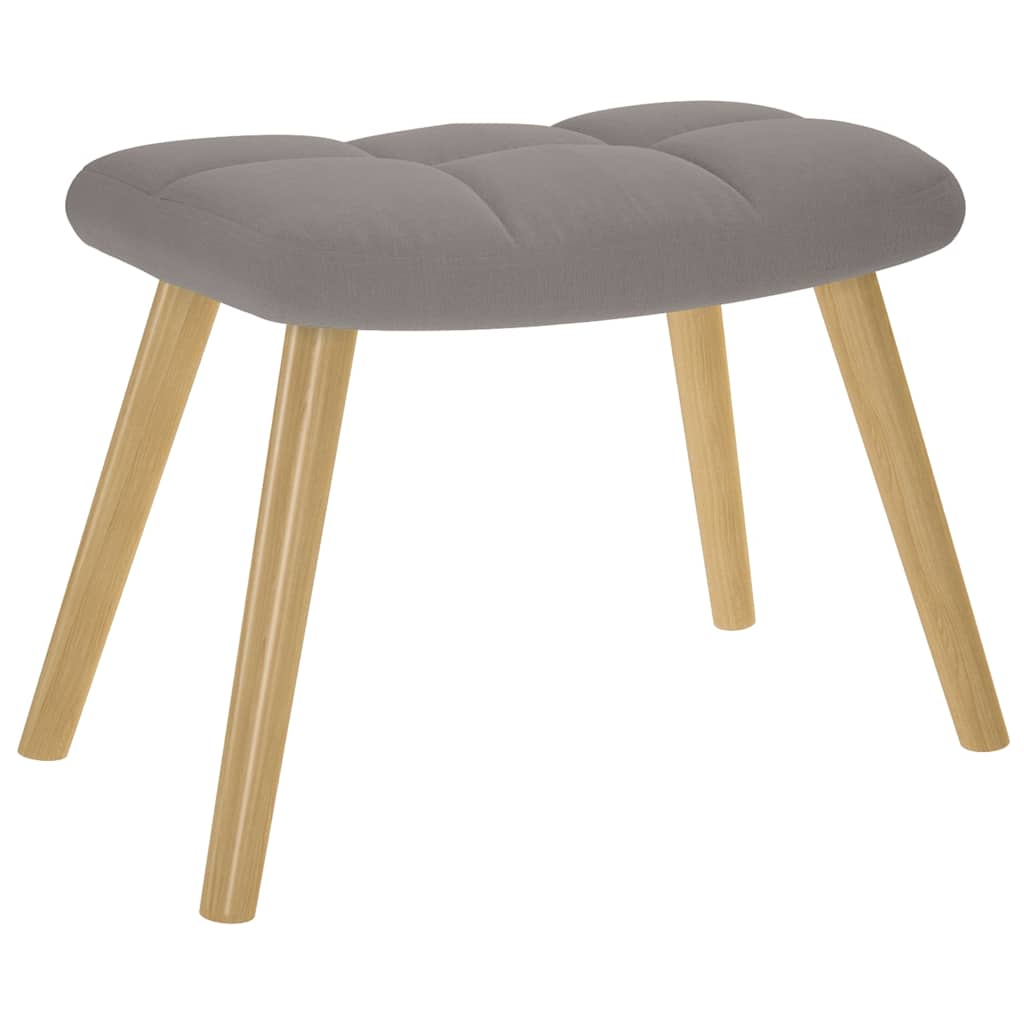 Relaxstoel met voetenbank stof taupe is nu te koop bij PeponiXL, paradijselijk wonen!