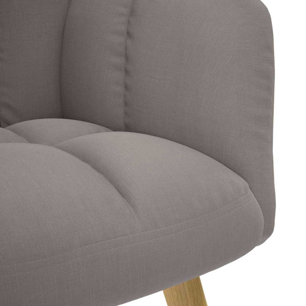 Relaxstoel met voetenbank stof taupe is nu te koop bij PeponiXL, paradijselijk wonen!