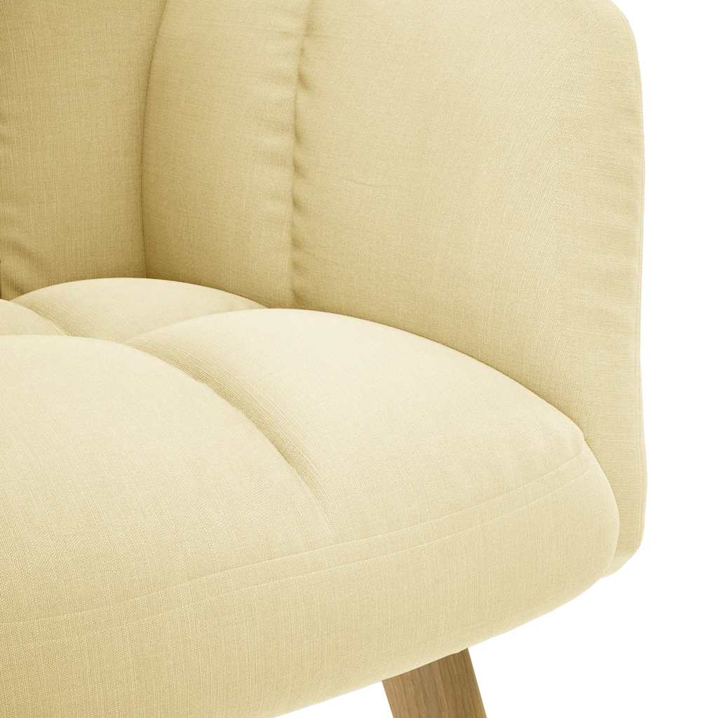 Relaxstoel met voetenbank stof crèmekleurig is nu te koop bij PeponiXL, paradijselijk wonen!