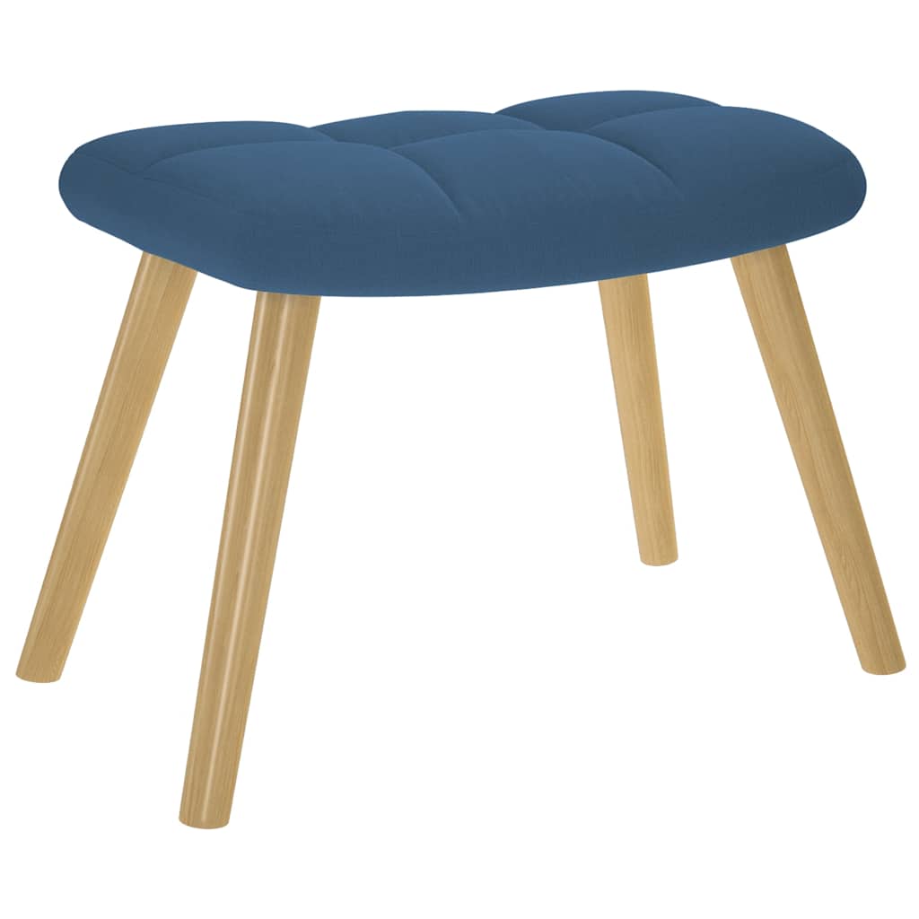 Relaxstoel met voetenbank stof blauw is nu te koop bij PeponiXL, paradijselijk wonen!