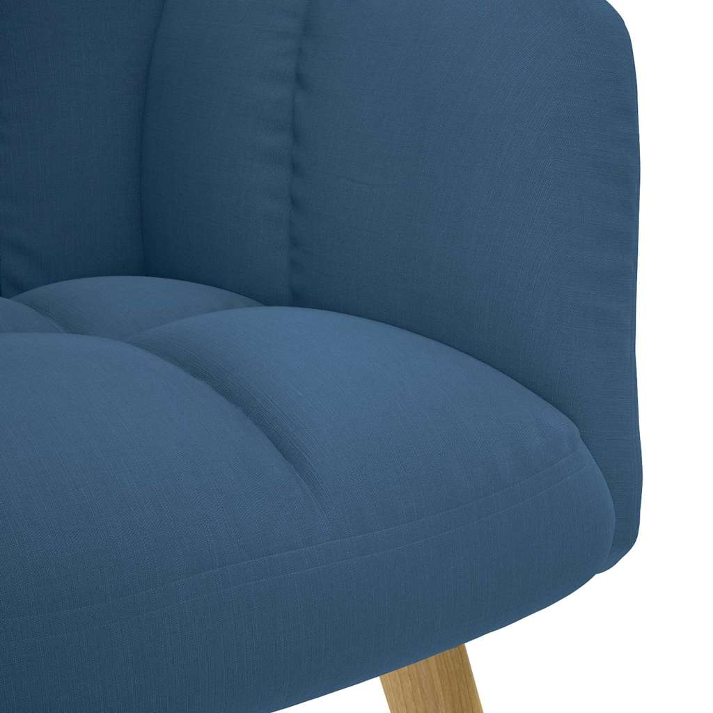 Relaxstoel met voetenbank stof blauw is nu te koop bij PeponiXL, paradijselijk wonen!