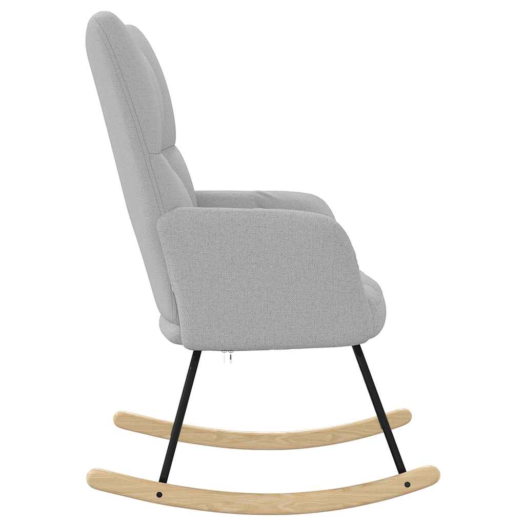 Schommelstoel stof wolk grijs is nu te koop bij PeponiXL, paradijselijk wonen!