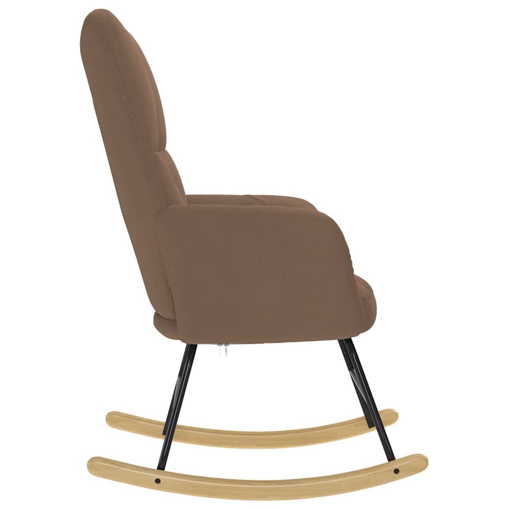 Schommelstoel stof bruin is nu te koop bij PeponiXL, paradijselijk wonen!