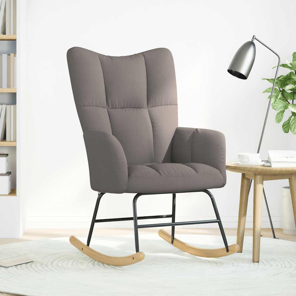 Schommelstoel stof taupe is nu te koop bij PeponiXL, paradijselijk wonen!