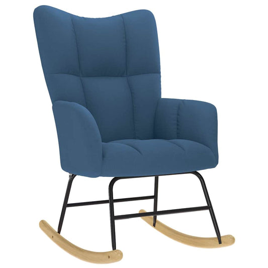 Schommelstoel stof blauw is nu te koop bij PeponiXL, paradijselijk wonen!