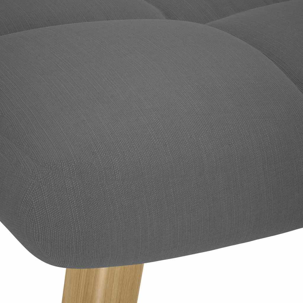 Schommelstoel met voetenbank stof donkergrijs is nu te koop bij PeponiXL, paradijselijk wonen!