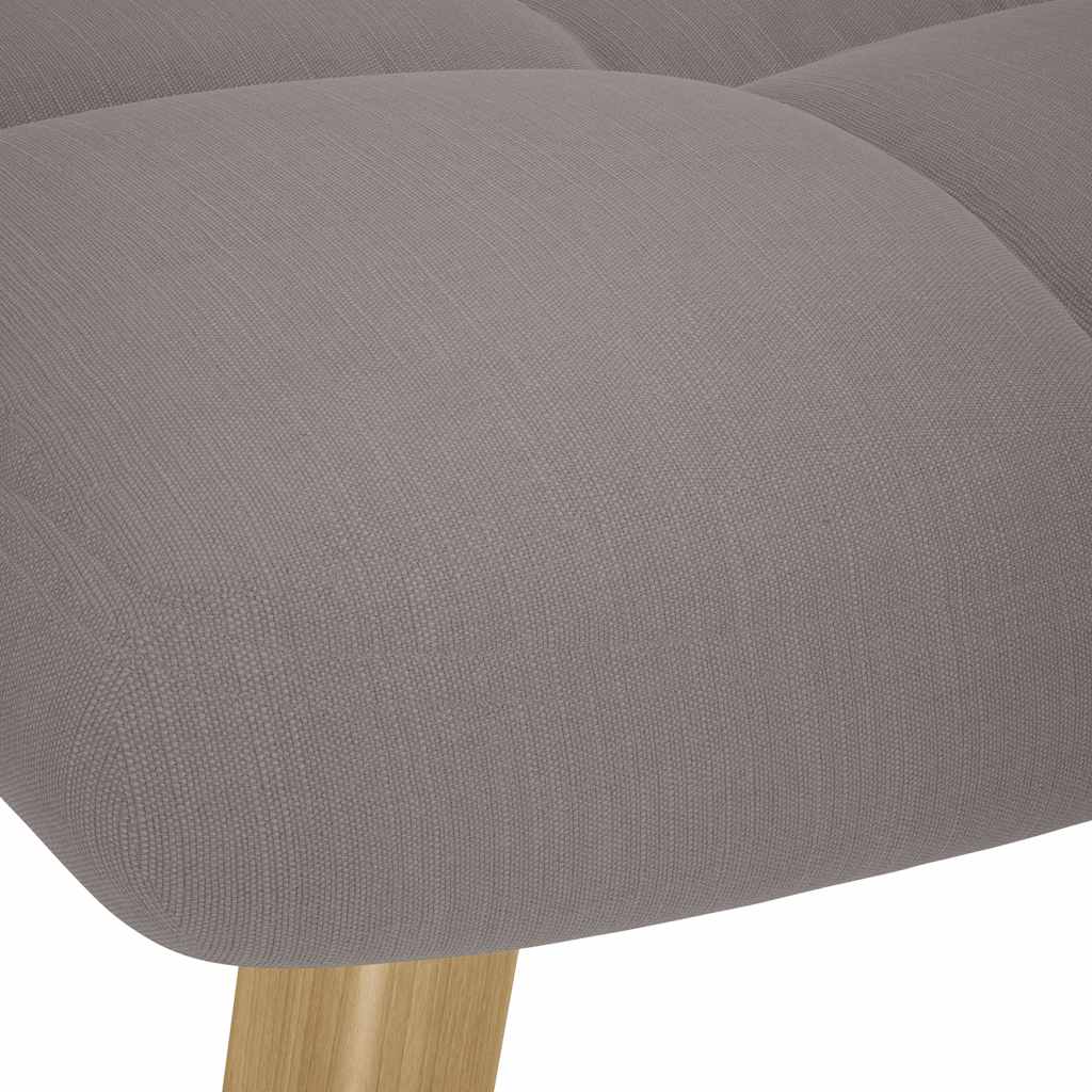 Schommelstoel met voetenbank stof taupe is nu te koop bij PeponiXL, paradijselijk wonen!