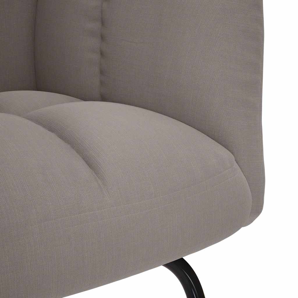 Schommelstoel met voetenbank stof taupe is nu te koop bij PeponiXL, paradijselijk wonen!