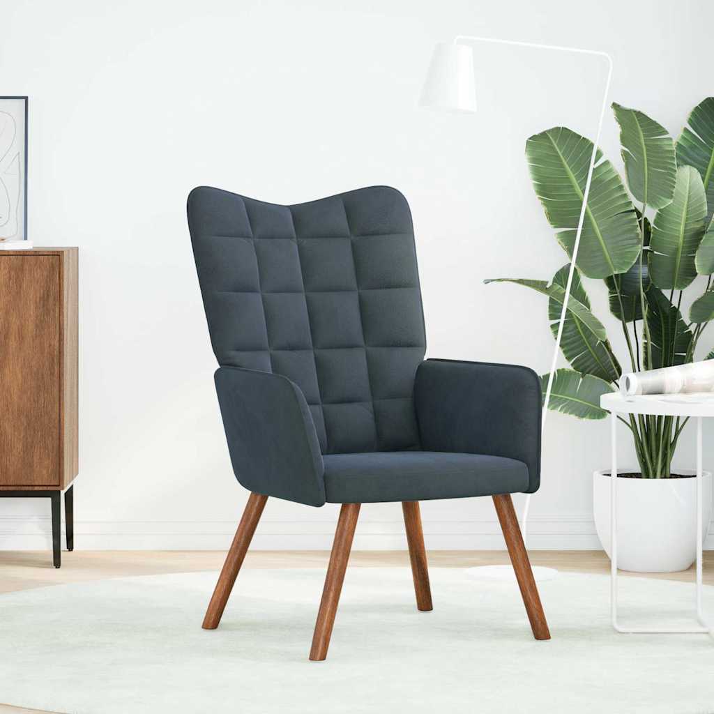 Relaxstoel fluweel donkergrijs is nu te koop bij PeponiXL, paradijselijk wonen!