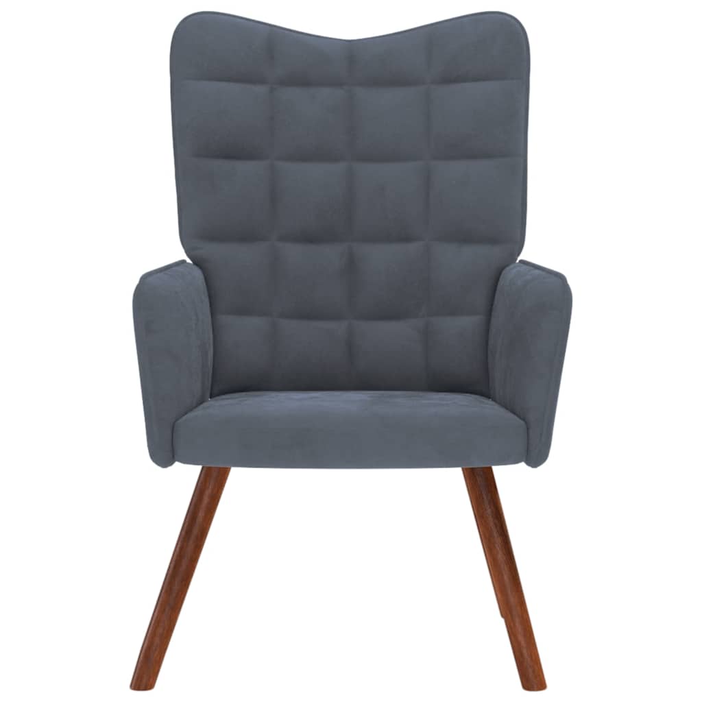Relaxstoel fluweel donkergrijs is nu te koop bij PeponiXL, paradijselijk wonen!