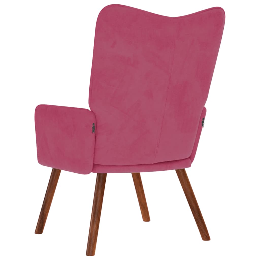 Relaxstoel fluweel wijnrood is nu te koop bij PeponiXL, paradijselijk wonen!