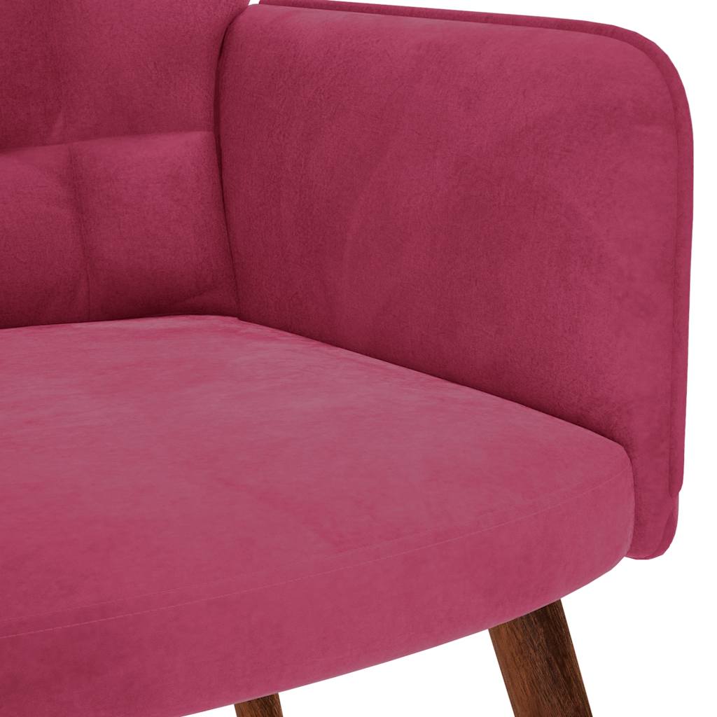 Relaxstoel fluweel wijnrood is nu te koop bij PeponiXL, paradijselijk wonen!