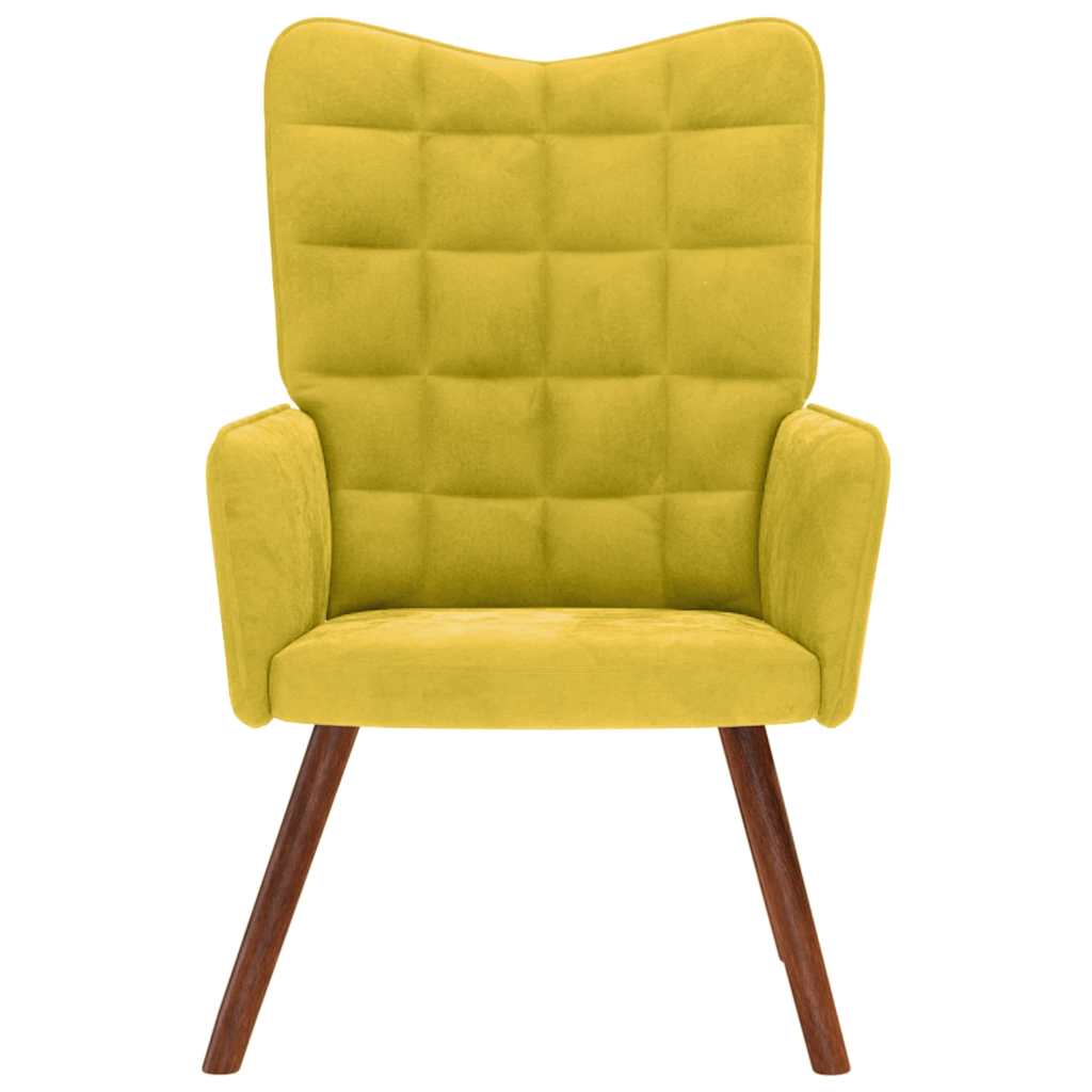 Relaxstoel fluweel geel is nu te koop bij PeponiXL, paradijselijk wonen!
