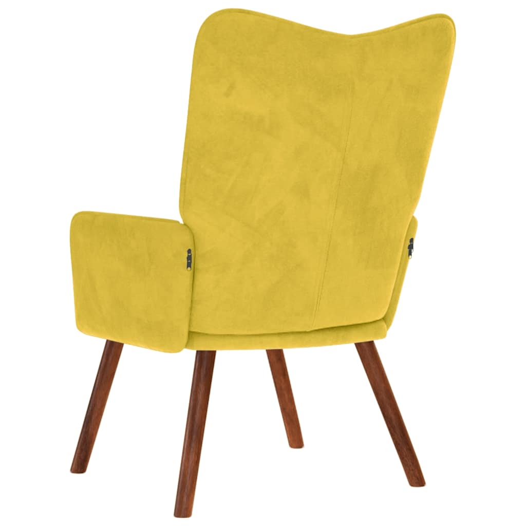 Relaxstoel fluweel geel is nu te koop bij PeponiXL, paradijselijk wonen!