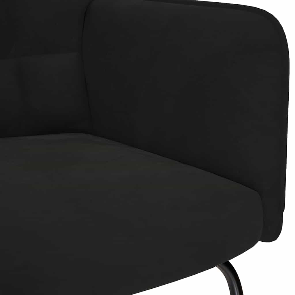 Schommelstoel fluweel zwart is nu te koop bij PeponiXL, paradijselijk wonen!