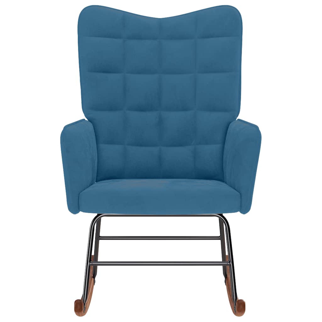 Schommelstoel fluweel blauw is nu te koop bij PeponiXL, paradijselijk wonen!