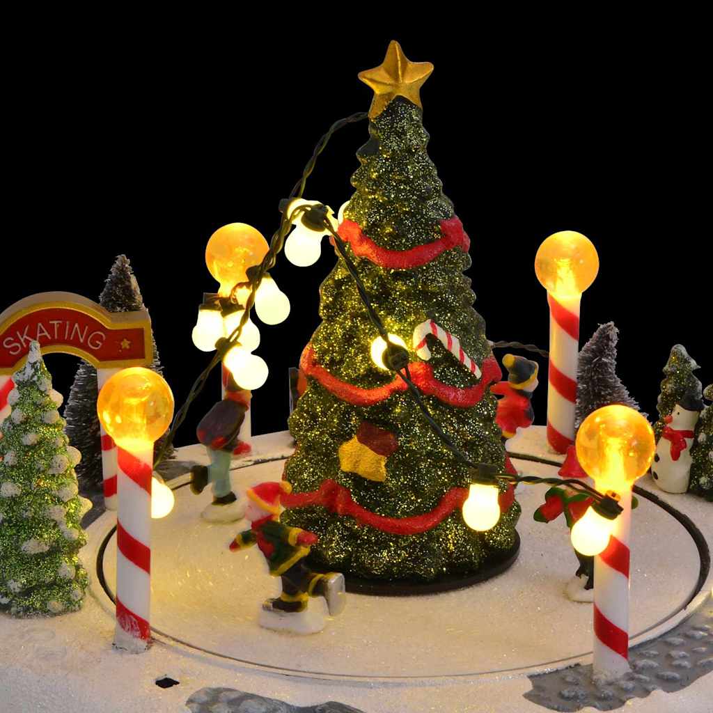 Kerstdorp Decoratie Multikleur 22 x 21.5 x 17 cm Kunststof is nu te koop bij PeponiXL, paradijselijk wonen!