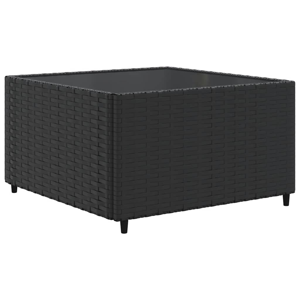 5-delige Loungeset met kussens poly rattan zwart is nu te koop bij PeponiXL, paradijselijk wonen!