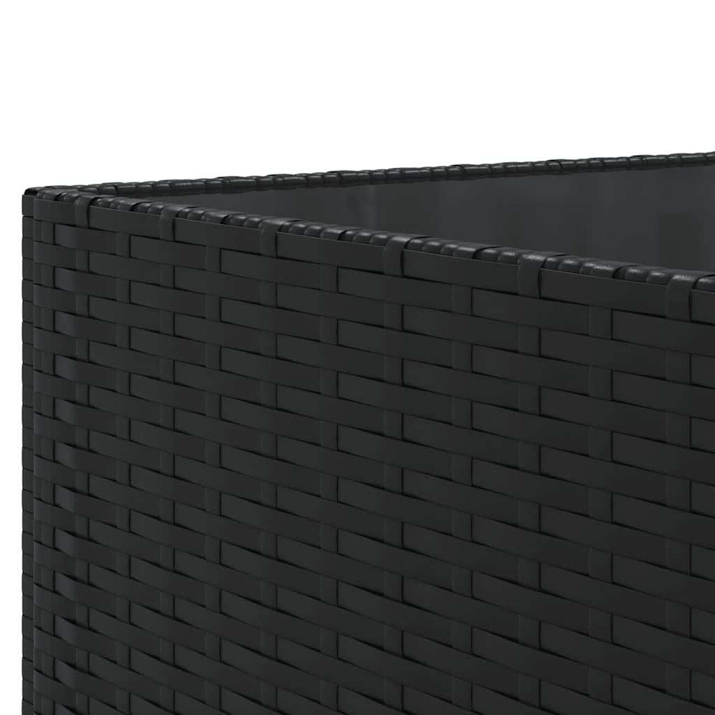 5-delige Loungeset met kussens poly rattan zwart is nu te koop bij PeponiXL, paradijselijk wonen!