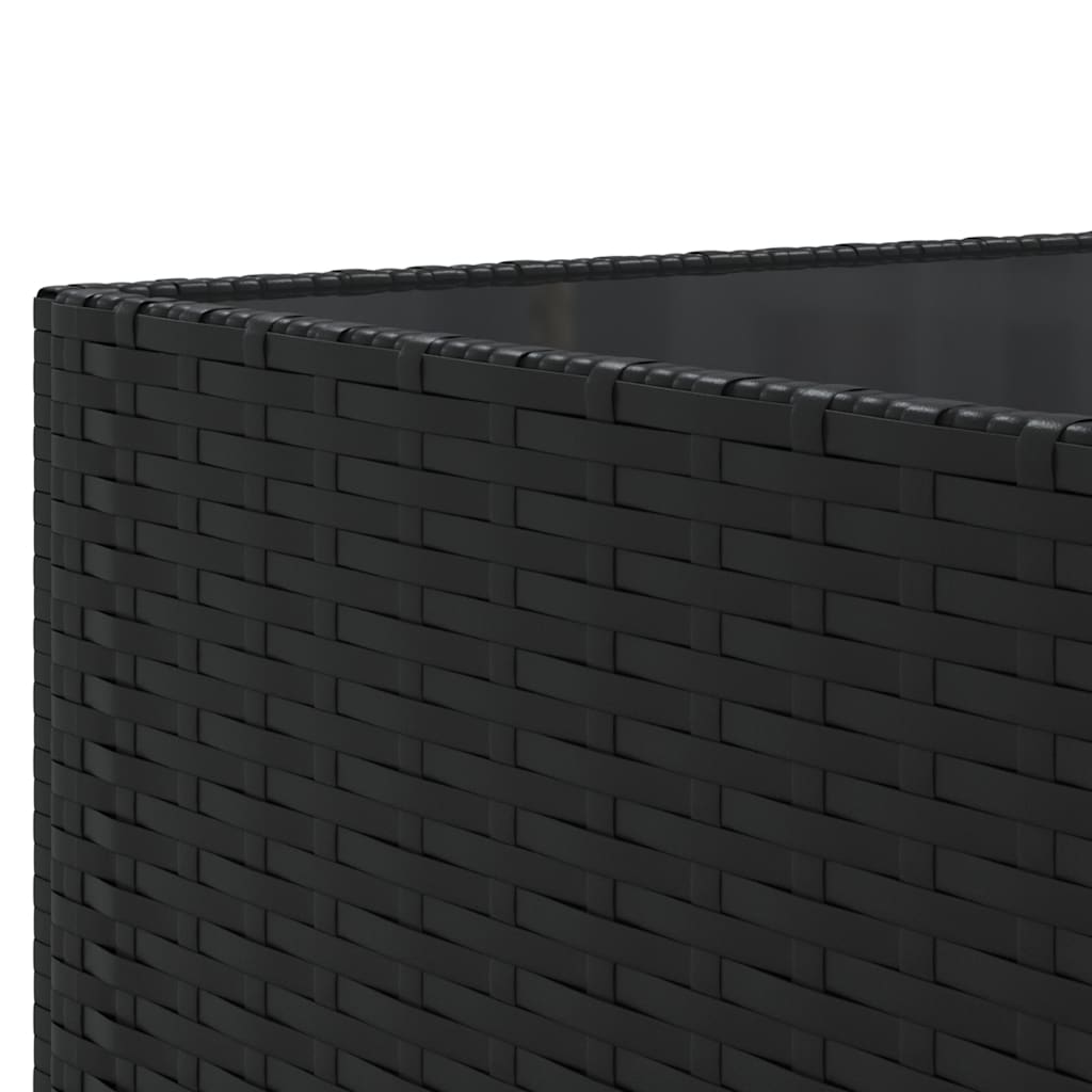 6-delige Loungeset met kussens poly rattan zwart is nu te koop bij PeponiXL, paradijselijk wonen!