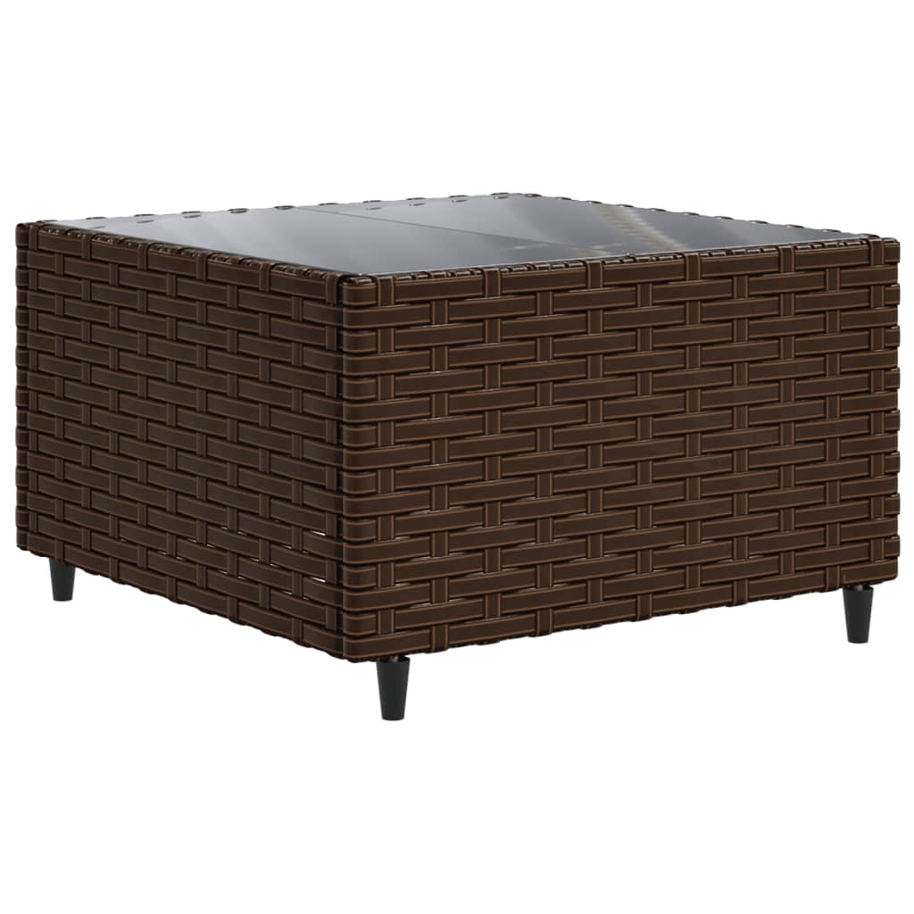 6-delige Loungeset met kussens poly rattan bruin is nu te koop bij PeponiXL, paradijselijk wonen!