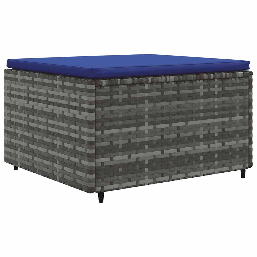 6-delige Loungeset met kussens poly rattan grijs is nu te koop bij PeponiXL, paradijselijk wonen!