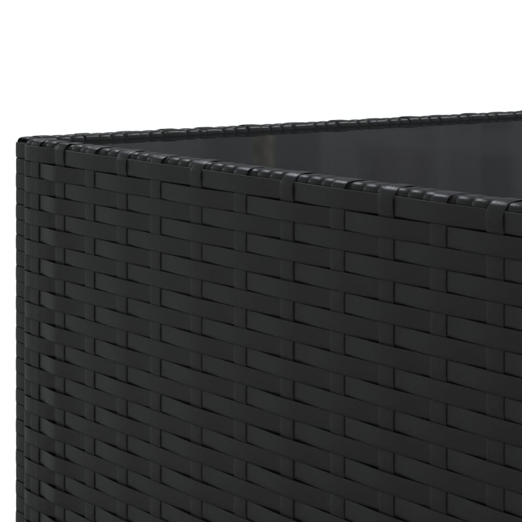5-delige Loungeset met kussens poly rattan zwart is nu te koop bij PeponiXL, paradijselijk wonen!