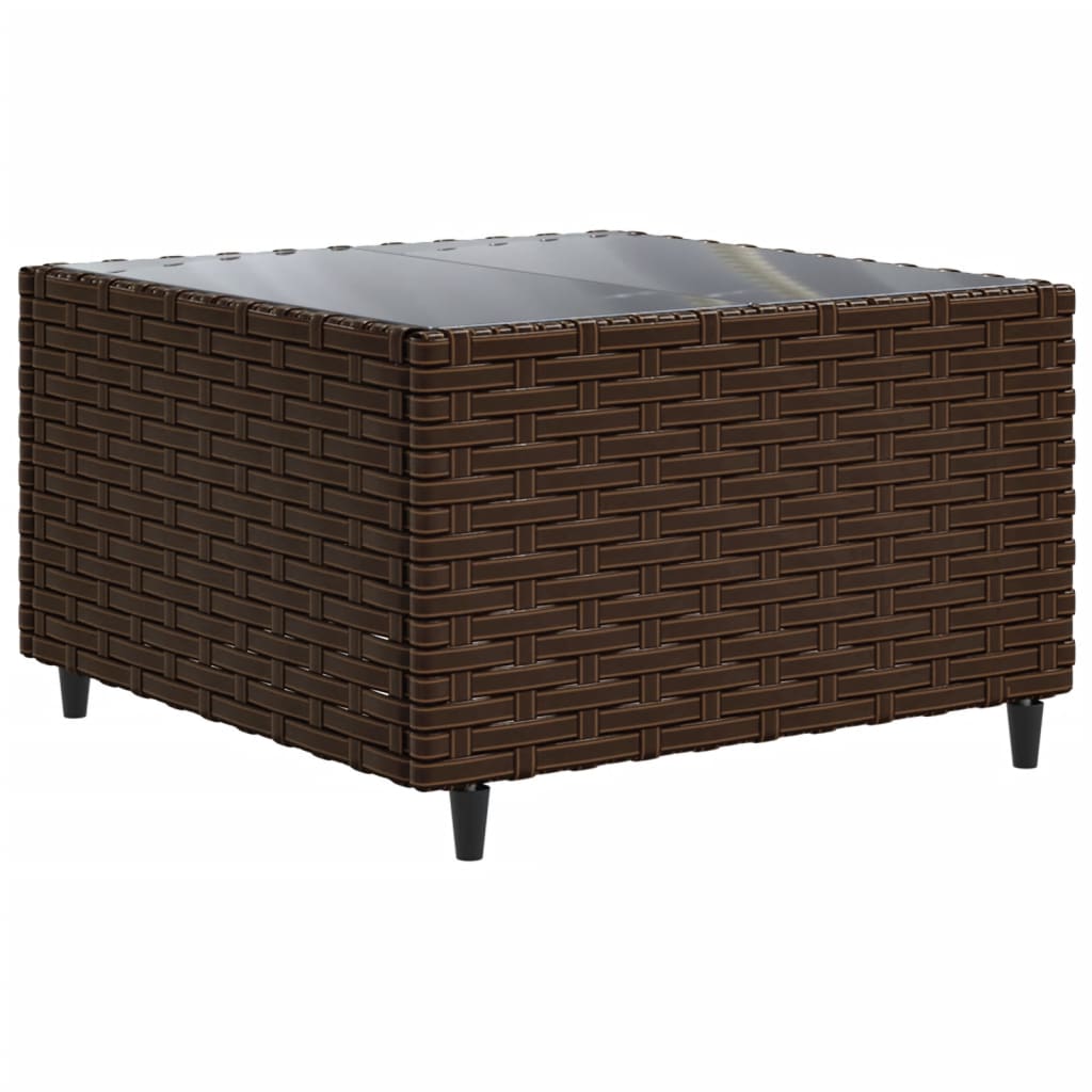 5-delige Loungeset met kussens poly rattan bruin is nu te koop bij PeponiXL, paradijselijk wonen!