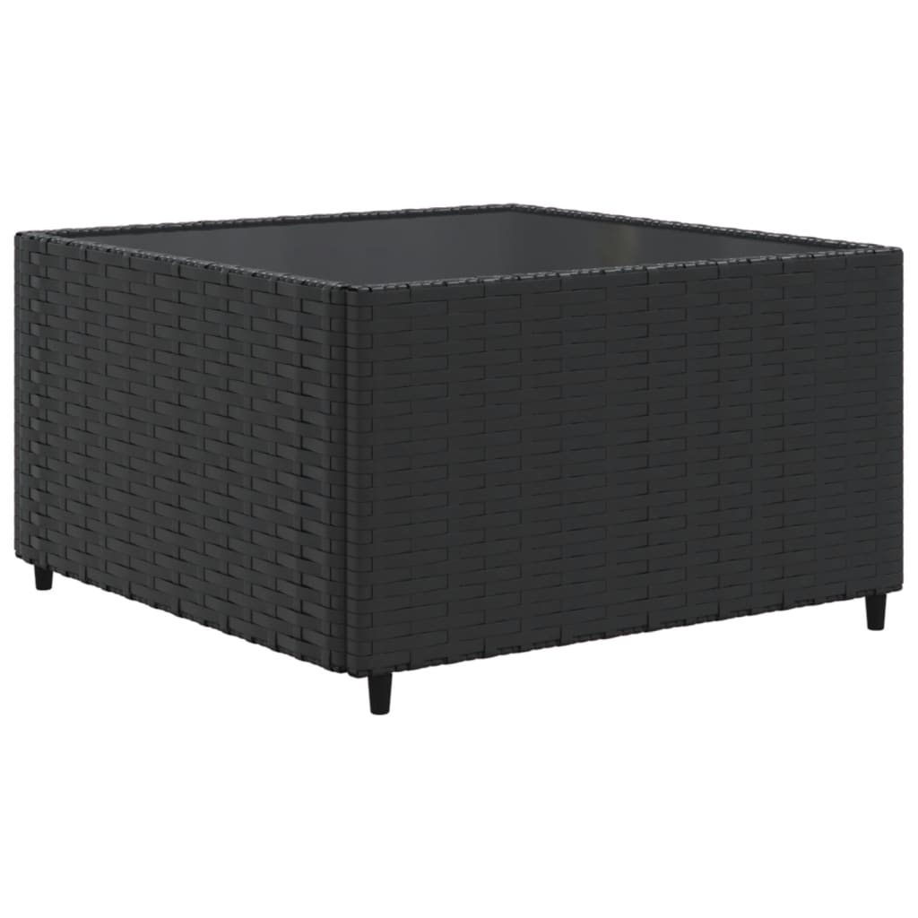 5-delige Loungeset met kussens poly rattan zwart is nu te koop bij PeponiXL, paradijselijk wonen!