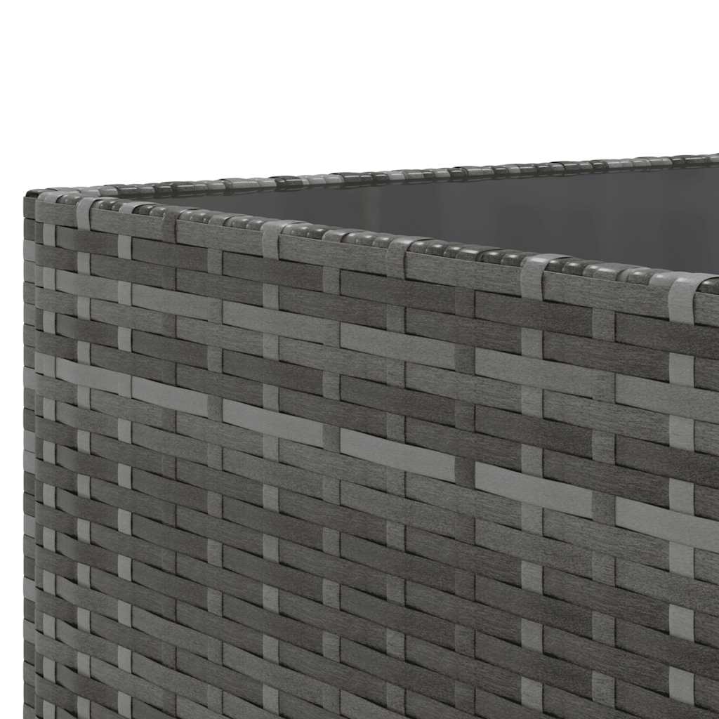 6-delige Loungeset met kussens poly rattan grijs is nu te koop bij PeponiXL, paradijselijk wonen!